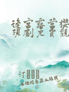 后宫露营樱花电视剧免费观看