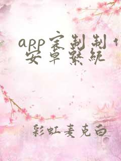 app定制制作 安卓系统