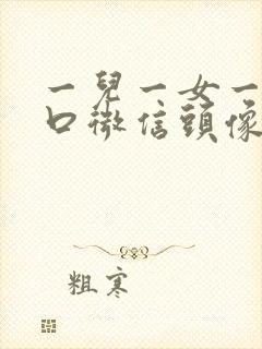 一儿一女一家四口微信头像图片