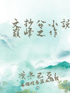 文抄公小说十大巅峰之作