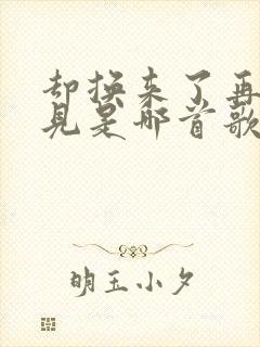 却换来了再也不见是哪首歌的歌词