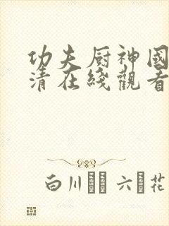 功夫厨神国语高清在线观看完整版