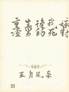 重生后我嫁给了渣男的死对头 连载