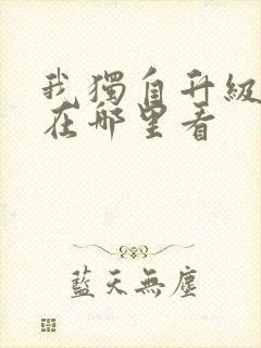 我独自升级漫画在哪里看