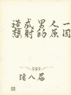 造成男人一插就想射的原因