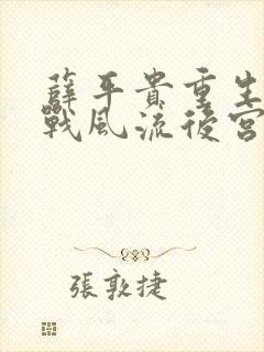 薛平贵重生干代战风流后宫小说