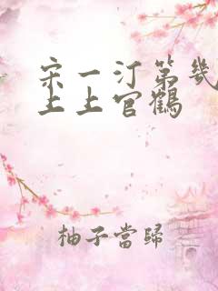 宋一汀第几集爱上上官鹤