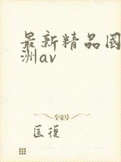 最新精品国产亚洲av