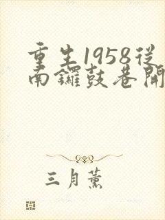 重生1958从南锣鼓巷开始发家致富