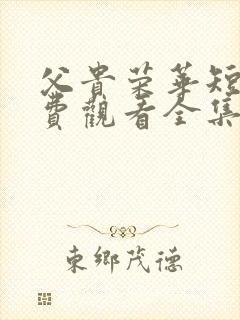 父贵荣华短剧免费观看全集高清版