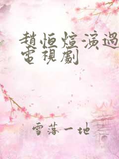 赵恒煊演过哪些电视剧