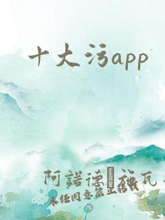 十大污app