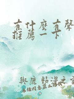 有什么有声小说推荐一下