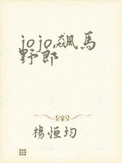 jojo,飙马野郎