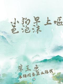 小狗早上呕吐白色泡沫