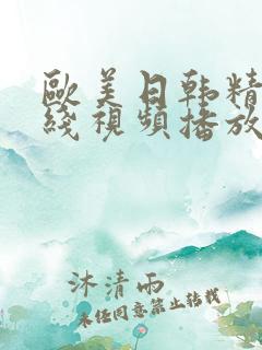 欧美日韩精品在线视频播放
