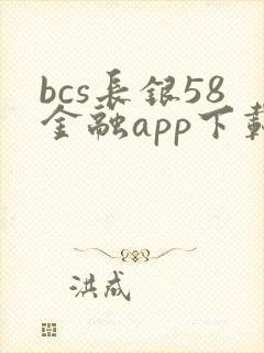 bcs长银58金融app下载