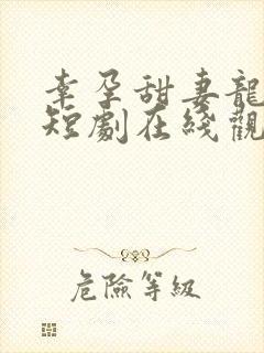 幸孕甜妻龙凤胎短剧在线观看