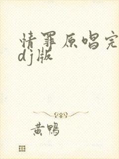 情罪原唱完整版dj版