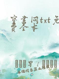 宝书网txt免费全本
