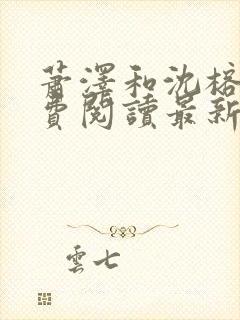 萧泽和沈榕宁免费阅读最新章节