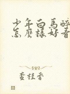 少年白马醉春风怎么样好看吗