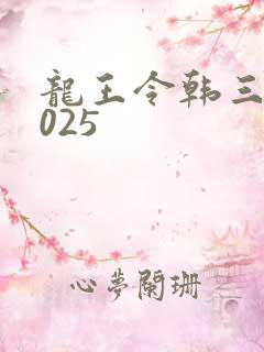 龙王令韩三千4025