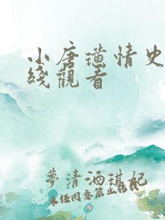 小唐璜情史 在线观看