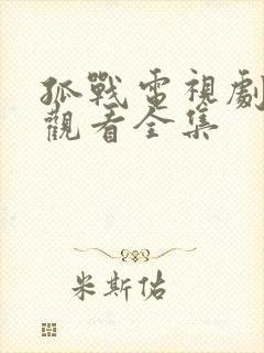 孤战电视剧免费观看全集