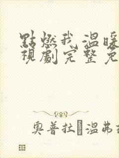 点燃我温暖你电视剧完整免费观看