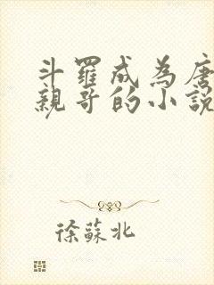 斗罗成为唐三的亲哥的小说