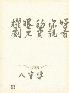 耀眼的你呀电视剧免费观看全集高清