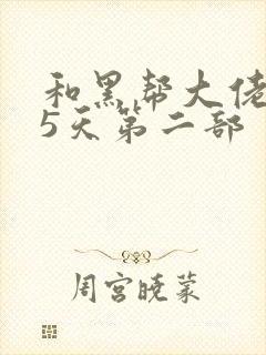 和黑帮大佬365天第二部