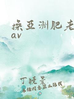 操亚洲肥老熟女av