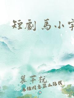 短剧 马小宇