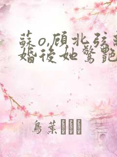 苏o,顾北弦离婚后她惊艳了世界