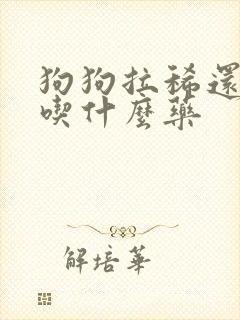 狗狗拉稀还呕吐吃什么药