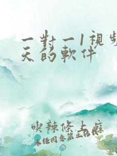 一对一1视频聊天的软件