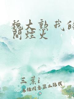 魏大勋 我的人间烟火