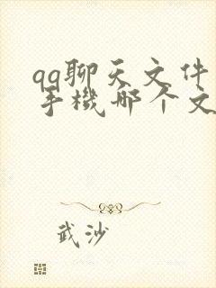 qq聊天文件在手机哪个文件夹