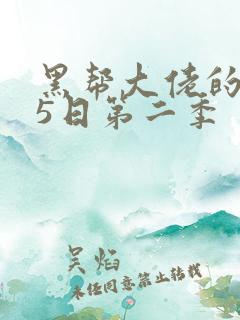 黑帮大佬的365日第二季