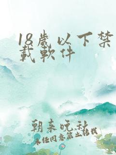 18岁以下禁下载软件