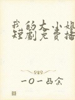 我的大小姐老婆短剧免费播放全集