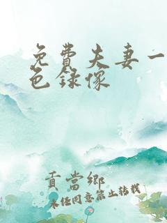 免费夫妻一级黄色录像