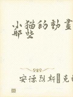 小猫的动画片有哪些