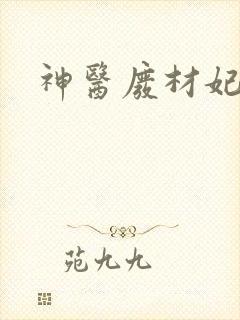 神医废材妃连玦