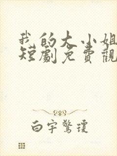 我的大小姐老婆短剧免费观看完整版