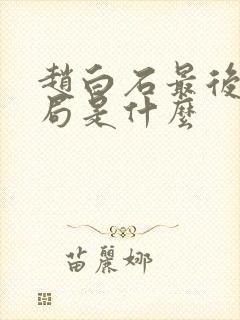 赵白石最后的结局是什么