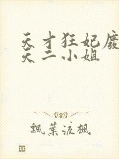 天才狂妃废材逆天二小姐