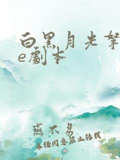 白黑月光拿稳be剧本